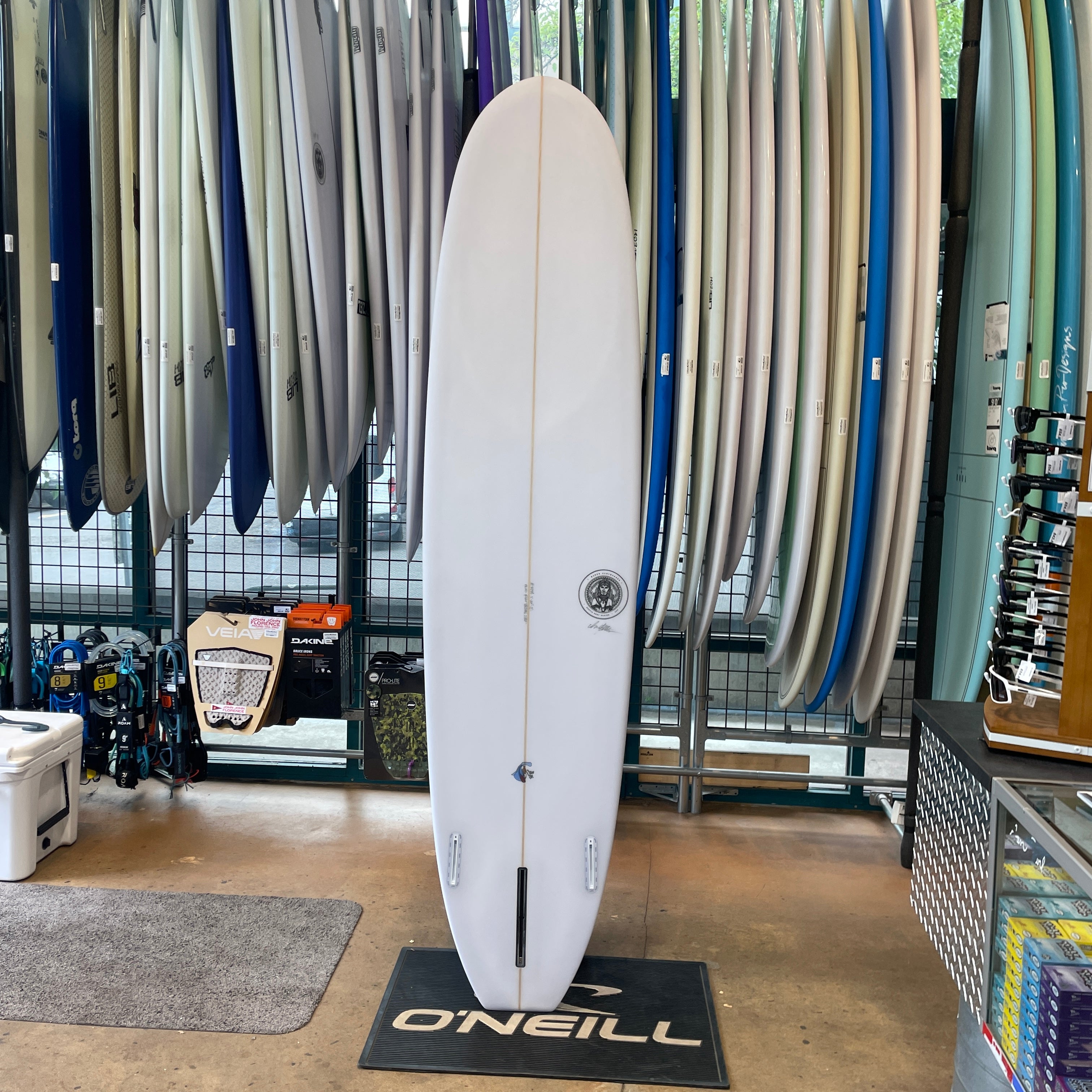 8'0" Bauer Surfboards Mini-Mal 2+1