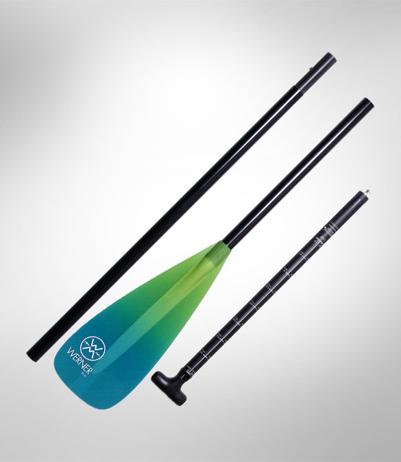 Werner Zen 3 Piece Travel Paddles- Colors / Sizes Vary - Urban Surf