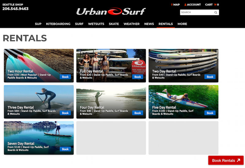 NEW - Reserve Rentals Online! - Urban Surf