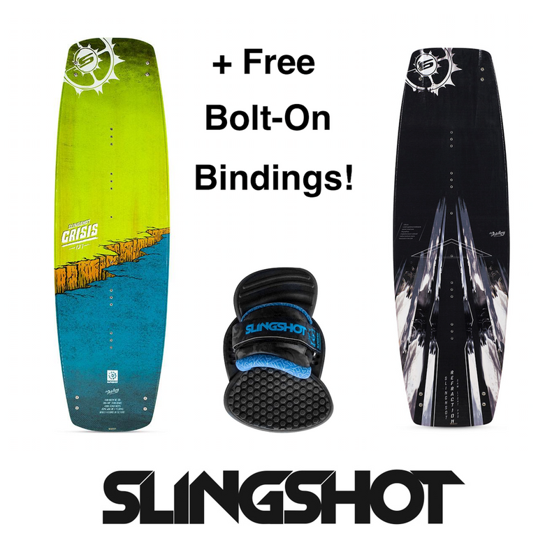 FREE Bolt-On Bindings with Slingshot Twintip Kiteboard Purchase! - Urban Surf