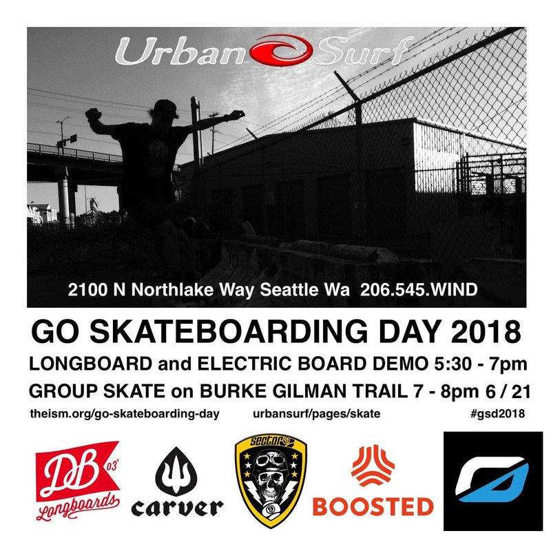 Go Skateboarding Day 2018 FREE DEMO and Group Skate July 21st - Urban Surf