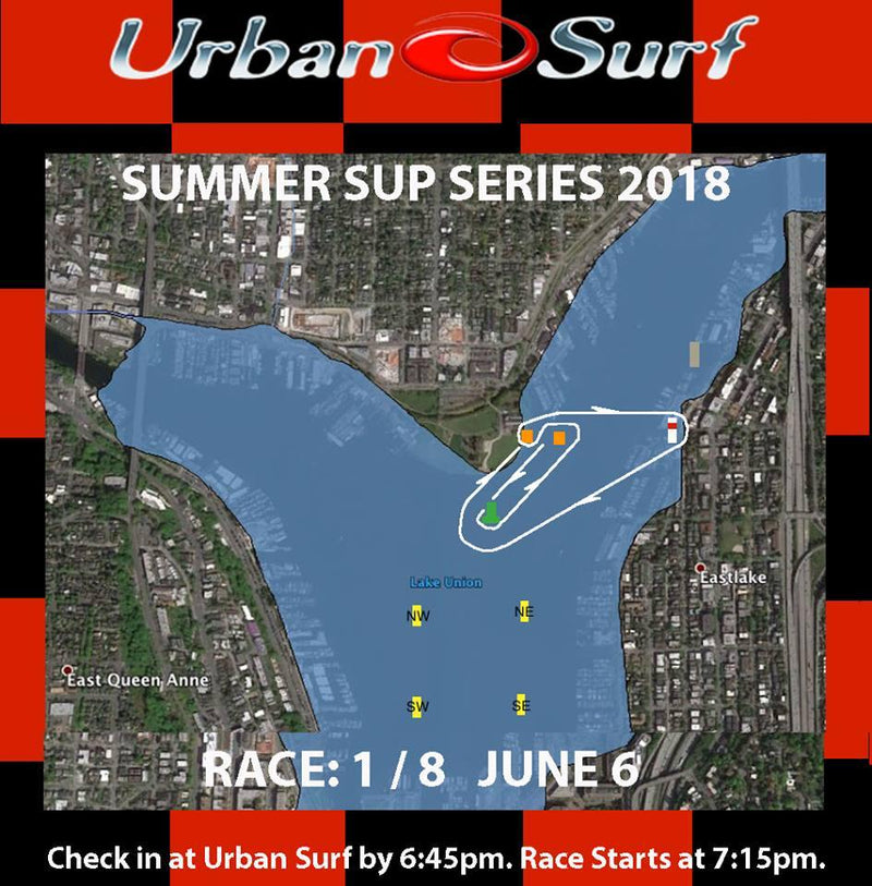 RACE 1 / 8 - Urban Surf Summer SUP Series Recap - Urban Surf