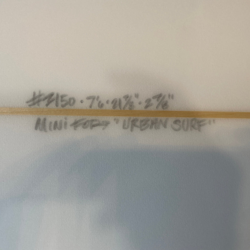 7'6" Bauer Surfboards Mini-Mal 2+1