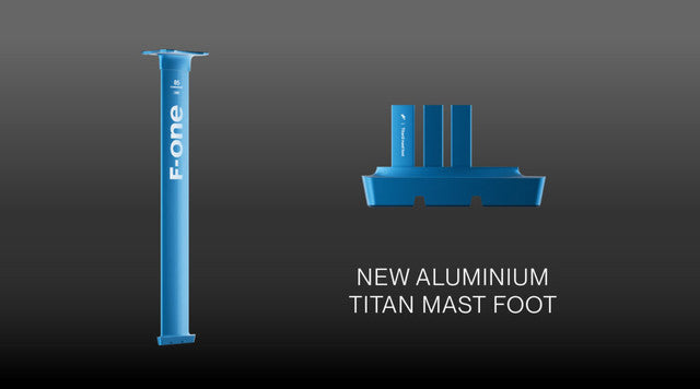 F One Aluminum Mast Set with Mast Plate and Titan Mast Foot - options vary