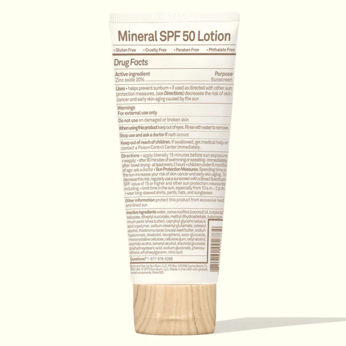 Baby Bum Mineral Lotion SPF 50 3 oz