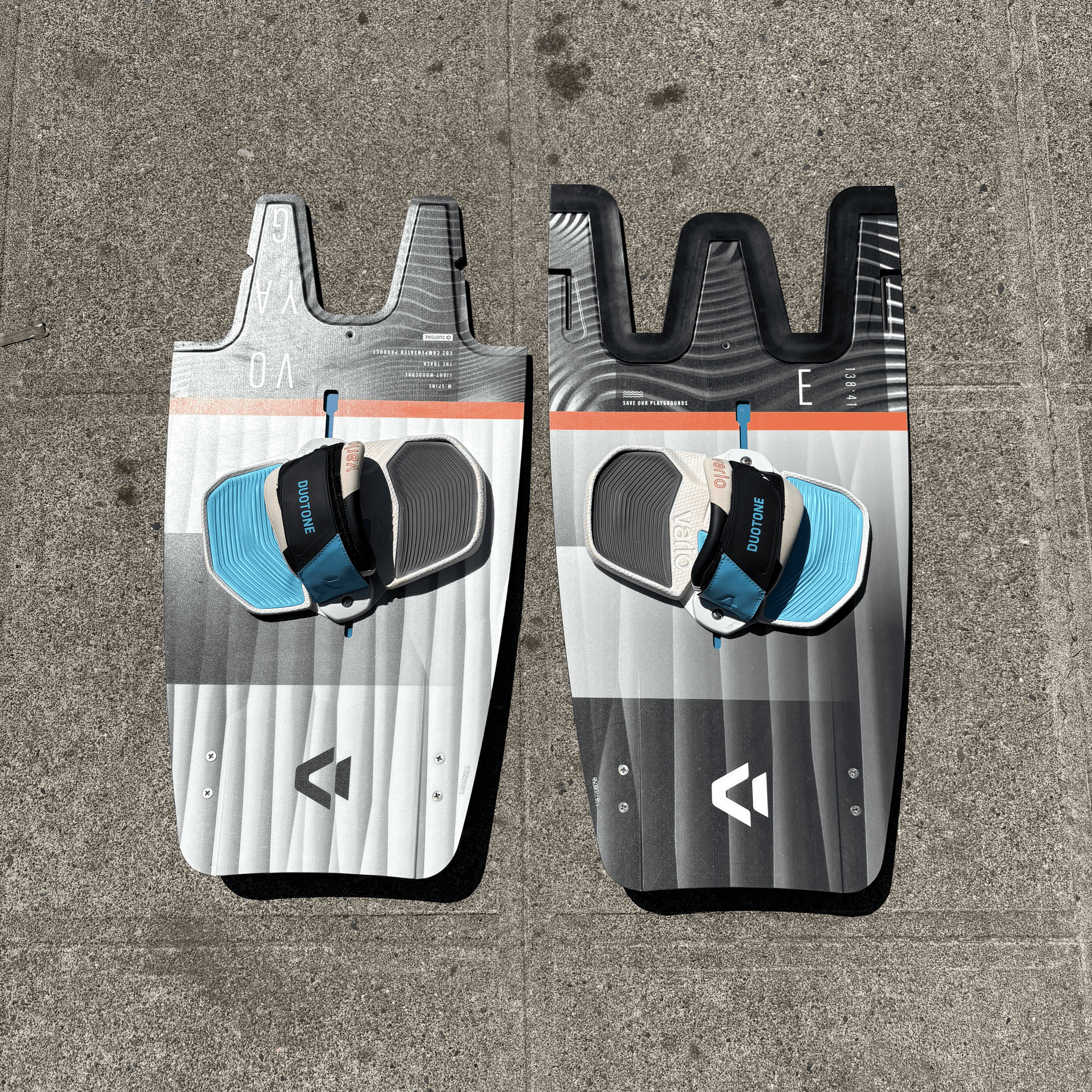 Used Duotone Voyage 138 with Vario straps