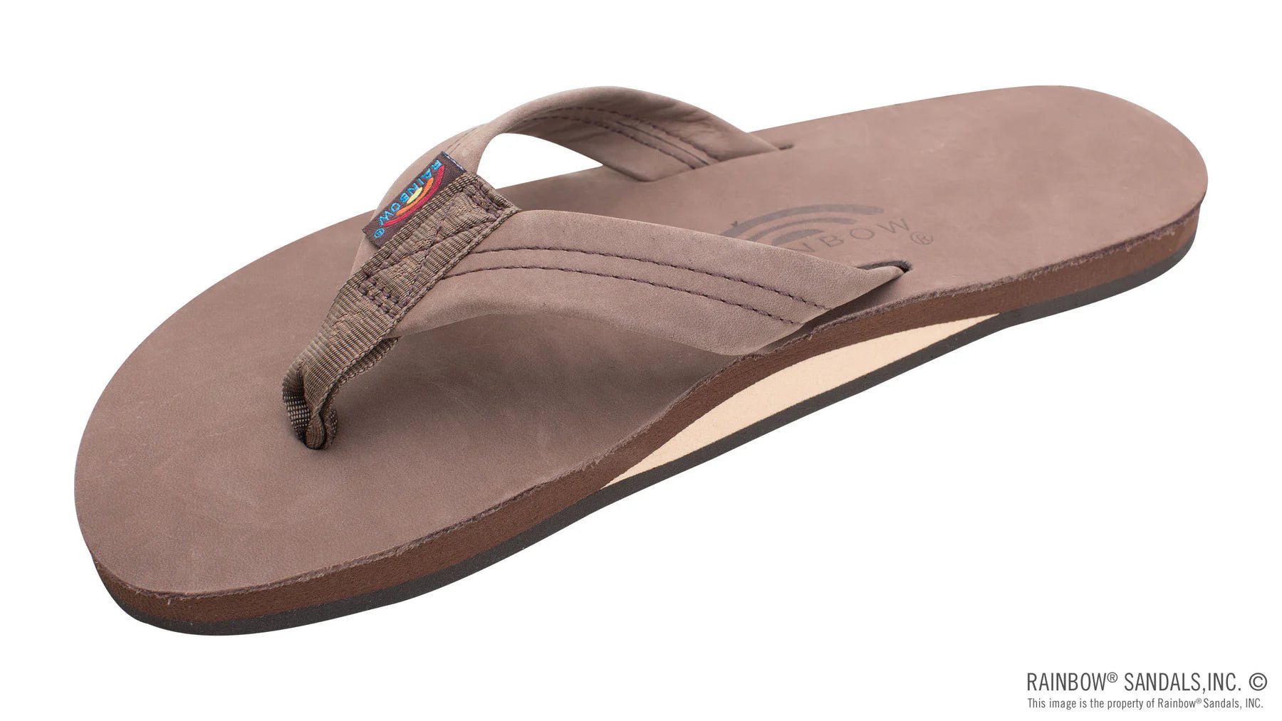 Rainbow Dark Brown Single Sandal