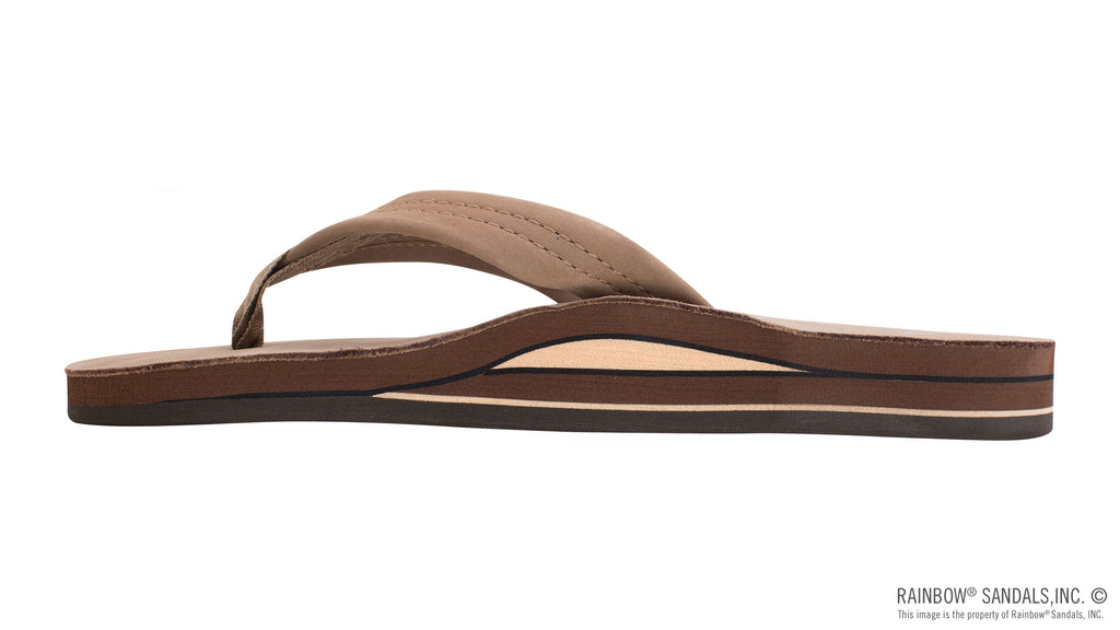 Rainbow Dark Brown Double Sandal