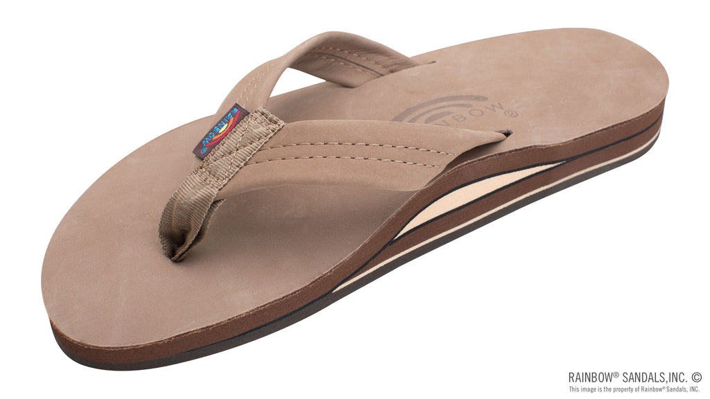 Rainbow Dark Brown Double Sandal