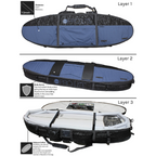 Pro-Lite Armored Coffin Surfboard Travel Bag Triple/Quad