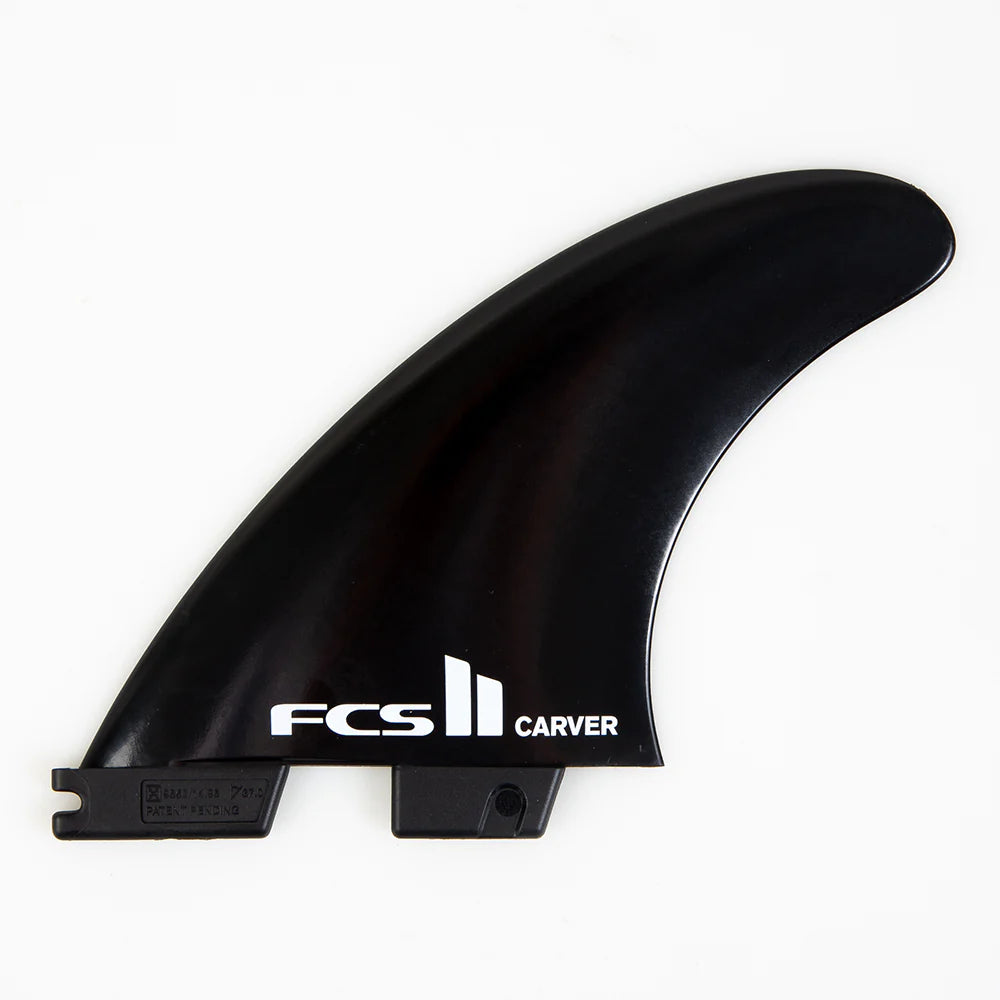 FCS II Carver Black Tri Fin Set - Sizes Vary