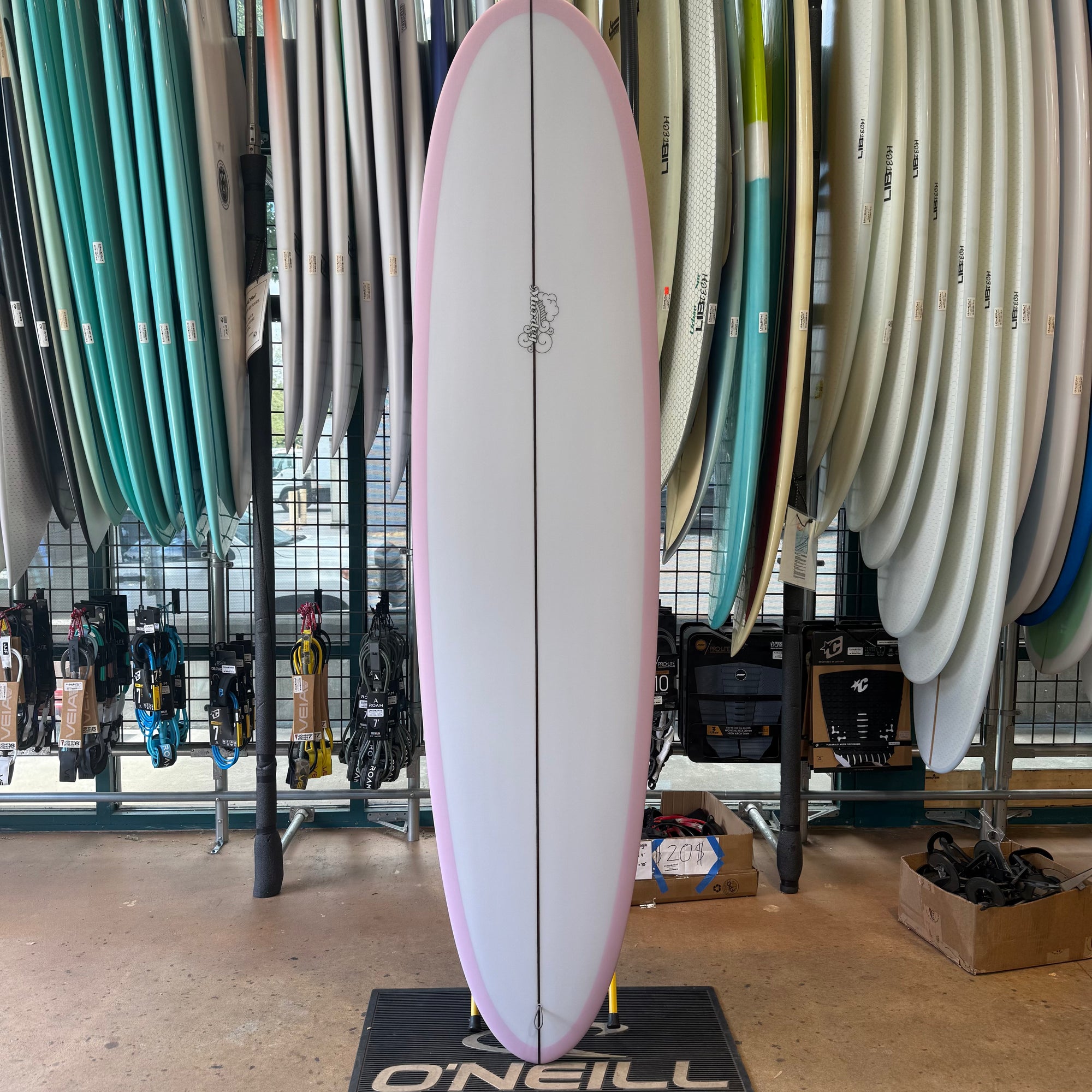 7'8" Skipper Stone (hot pink) - Murdey Surfboards 2026