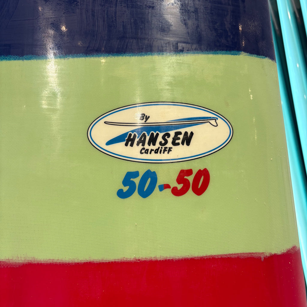 Used 9'10" Hansen Cardiff 50-50 surfboard w bag