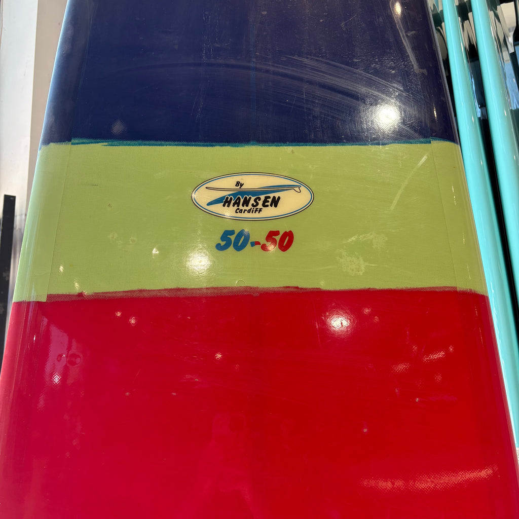 Used 9'10" Hansen Cardiff 50-50 surfboard w bag