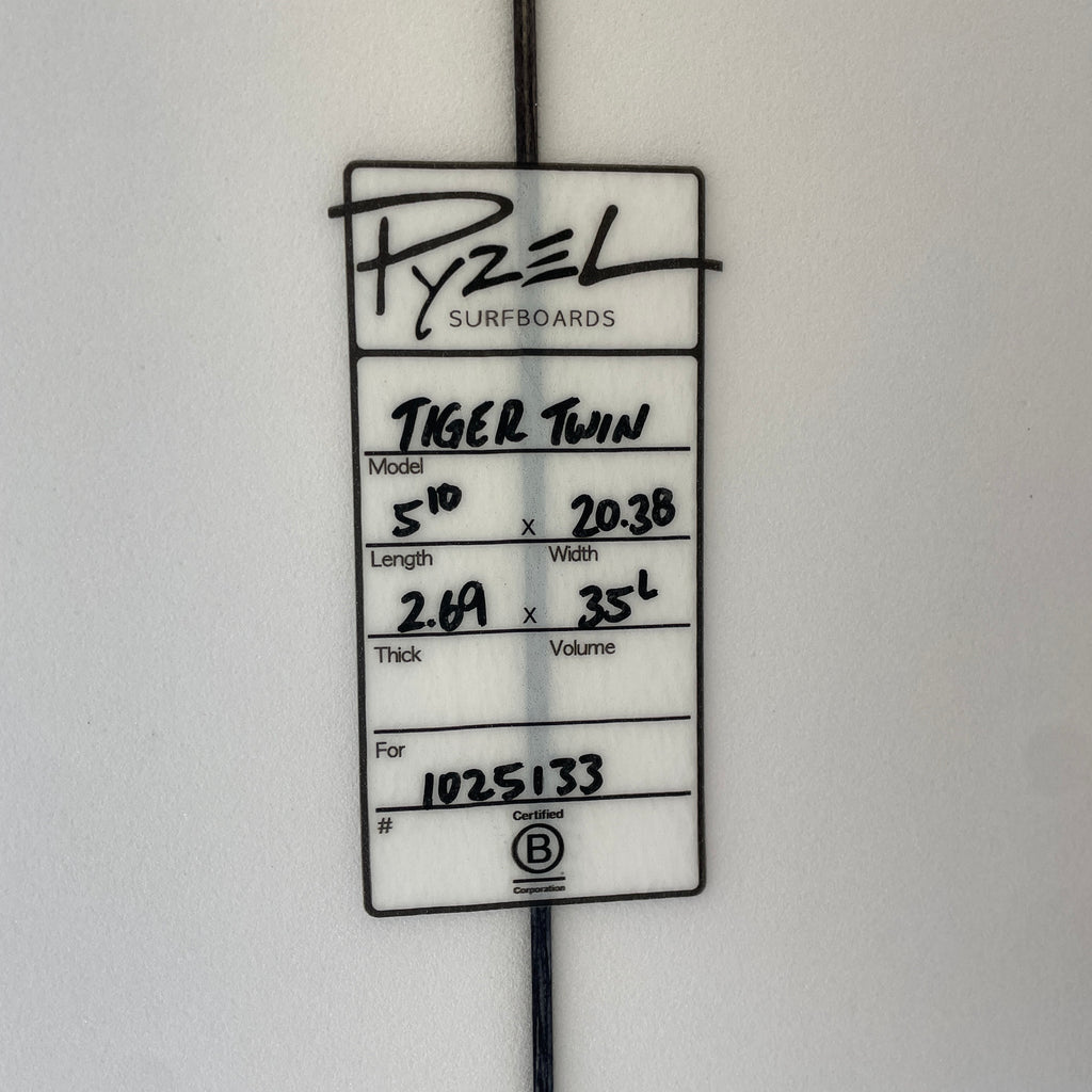 5'10" Pyzel Tiger Twin (Airbrush)