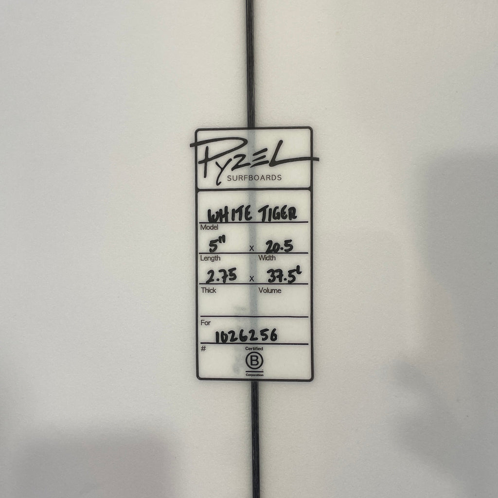 5'11" Pyzel White Tiger