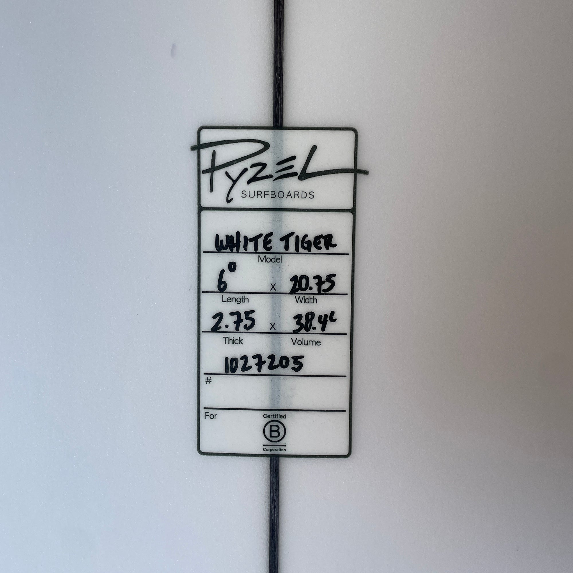 6'0" Pyzel White Tiger