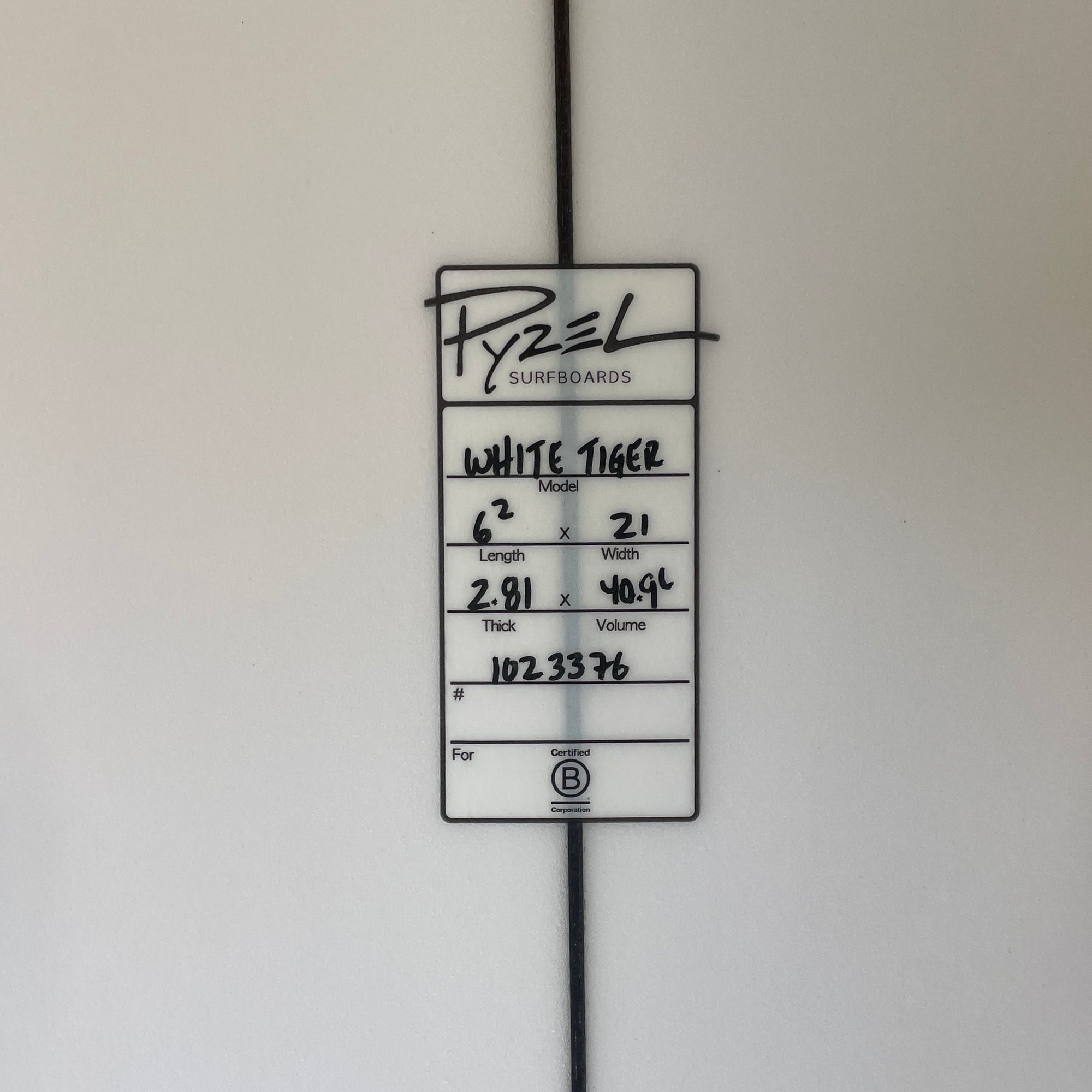 6'2" Pyzel White Tiger