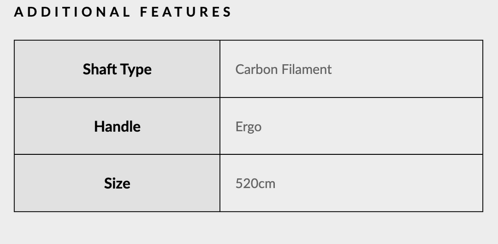 Blackfish Viento 520 Carbon Paddle