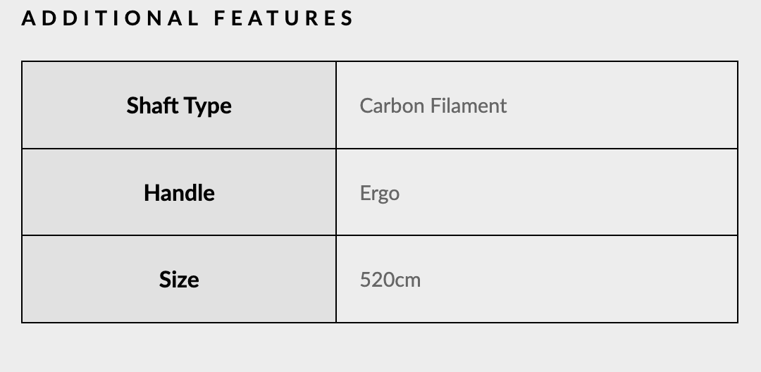 Blackfish Viento 520 Carbon Paddle