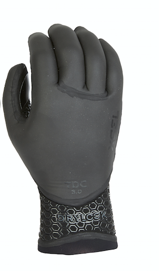 Xcel 3mm Drylock Celliant Texture Skin 5 Finger Glove - Black