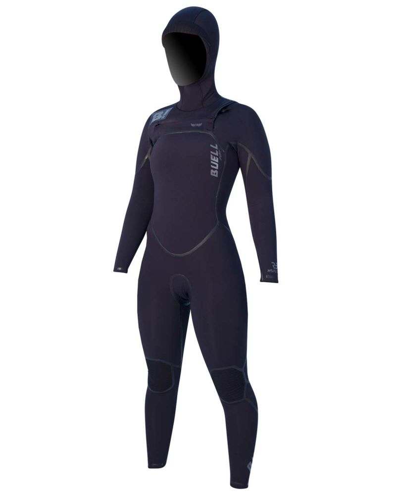 Buell Women's RB2 5/4/3mm Hooded Chest Zip Wetsuit