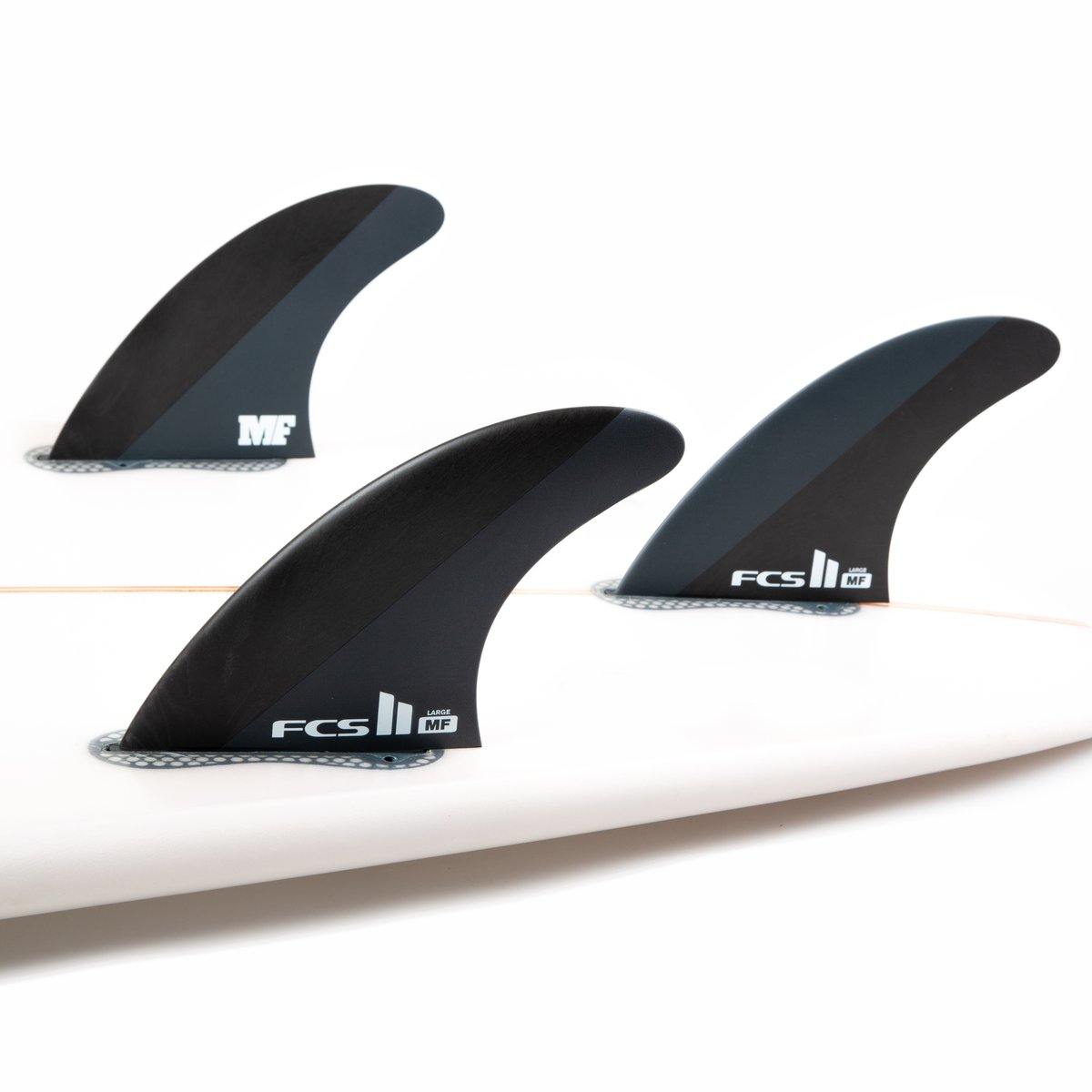 FCS II Mick Fanning Neo Carbon Tri Fin Set - Large - Urban Surf