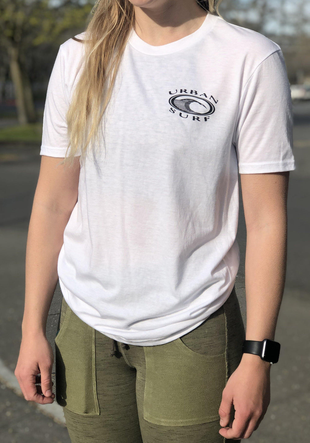 Men & Women's Retro Logo Tee - White - Urban Surf