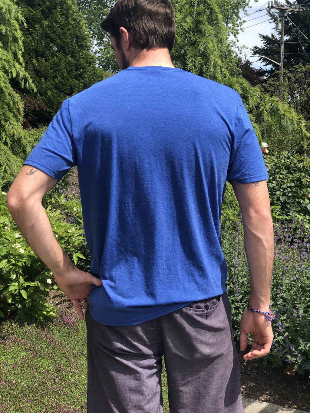 Urban Surf Tech Logo Tee - Royal Frost - Urban Surf