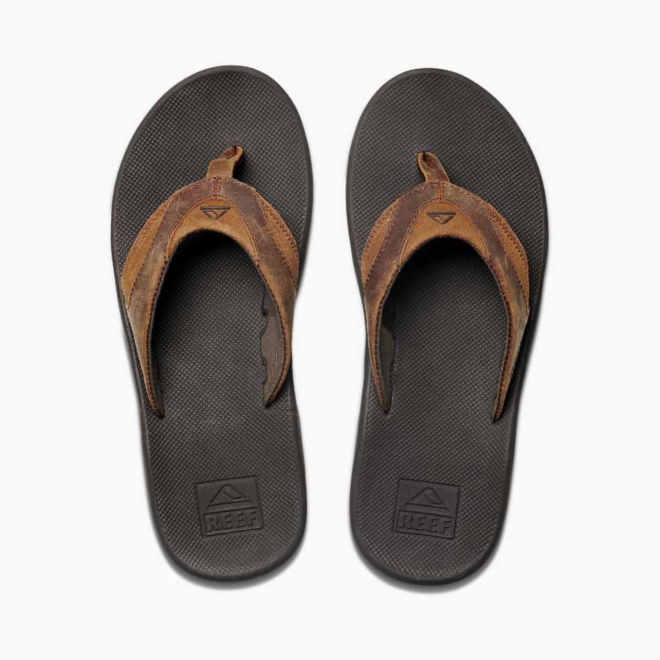 Men's Reef Leather Fanning Sandal - Urban Surf
