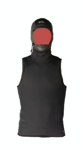 XCEL Celliant Jacquard Vest with 2MM Neoprene Hood - Urban Surf