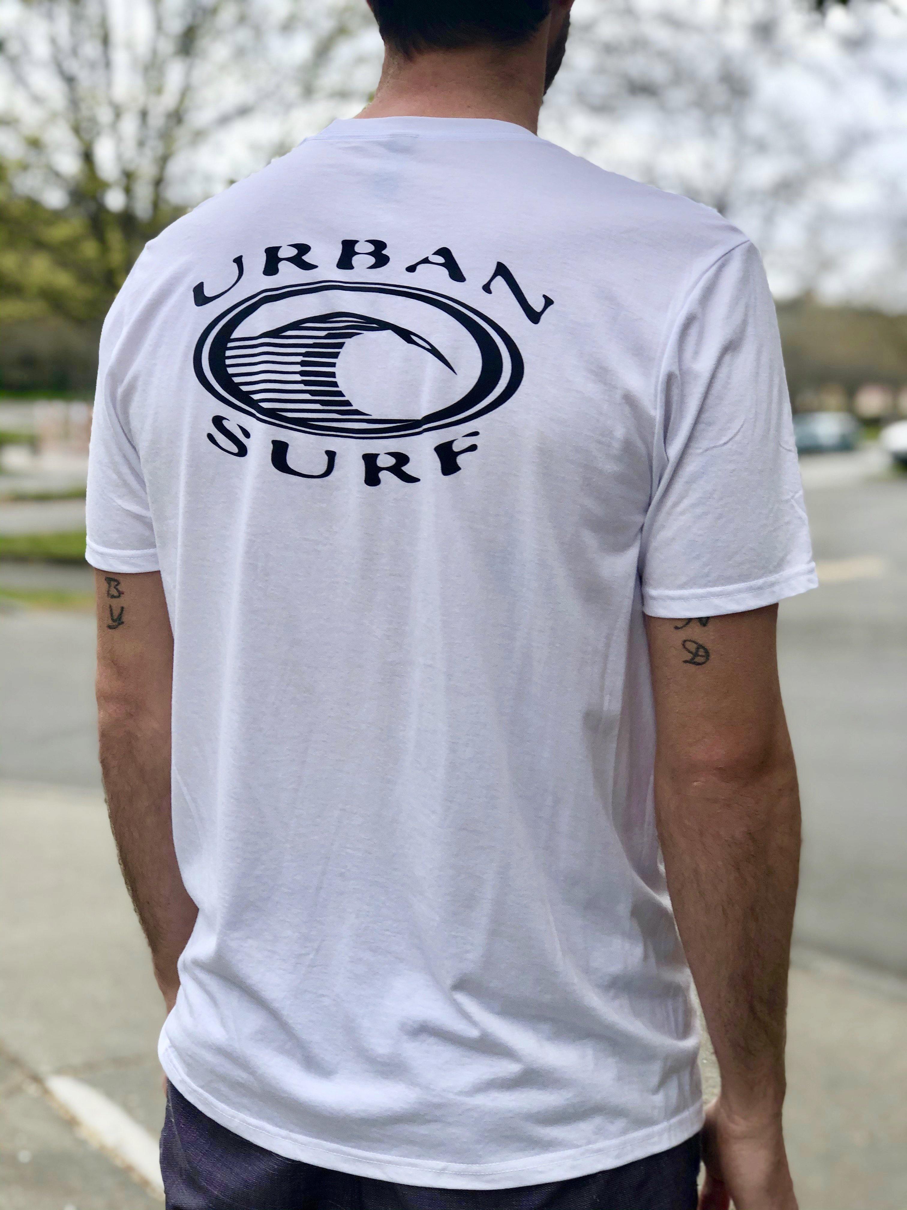 Men & Women's Retro Logo Tee - White - Urban Surf