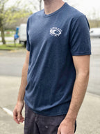 Men & Women's Retro Logo Tee - Navy Frost - Urban Surf