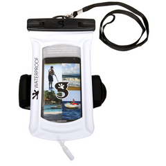 Geckobrands Waterproof Float Phone Dry Bag With Audio Cord and Arm Band - choose color - Urban Surf