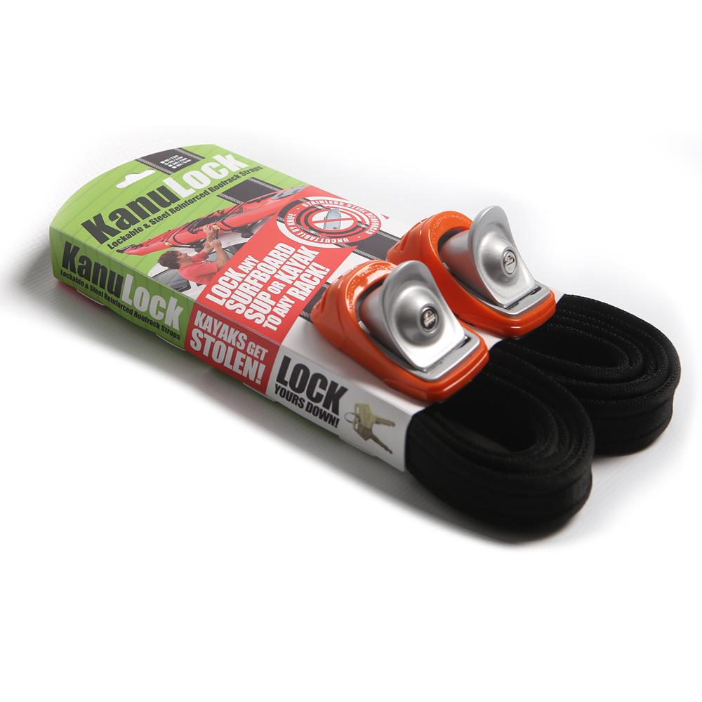 KanuLock Lockable Tie Down Straps - 11' - Urban Surf